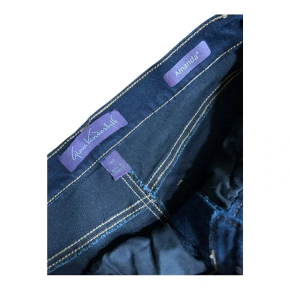 Gloria Vanderbilt AMANDA High Rise Jeans - Dark Blue NWOT - Picture 4 of 7